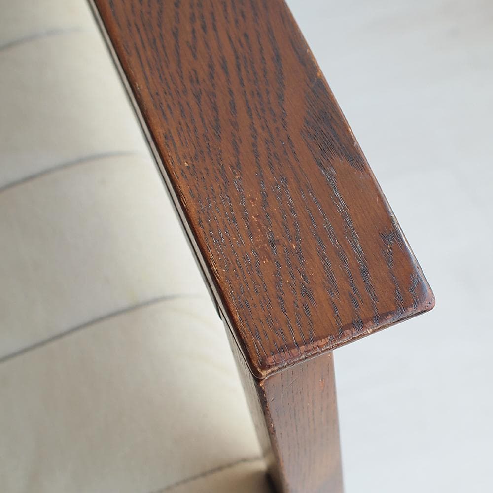 カリモク/karimoku デスクチェア ハイバック 木製アーム ファブリック