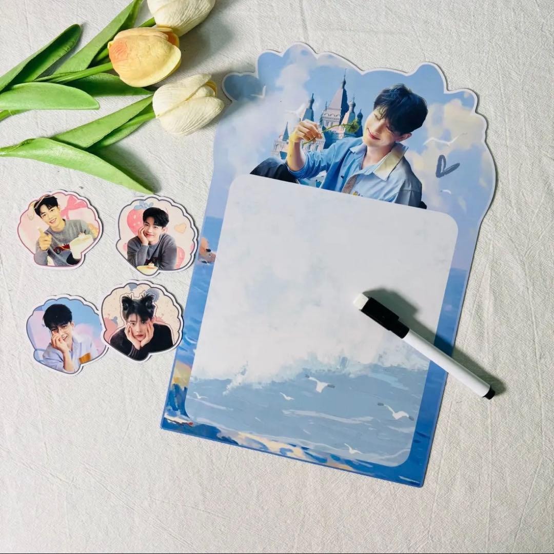 肖戦 A4超大マグネットボード＋マグネット4個＋ペン（消せる）　4セット❣️確認用