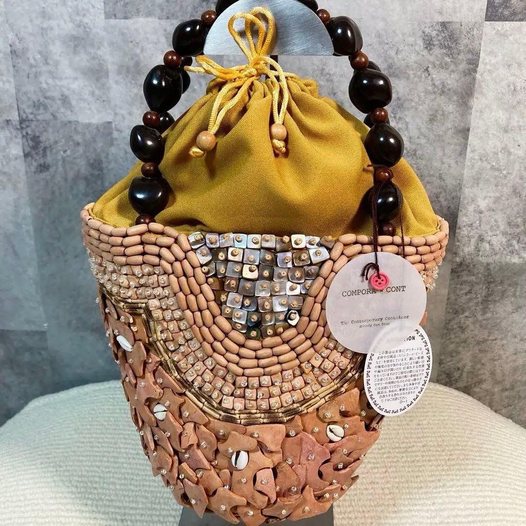 新品未使用タグ付き＊COMPORA CONT ハンドメイド かごバッグ