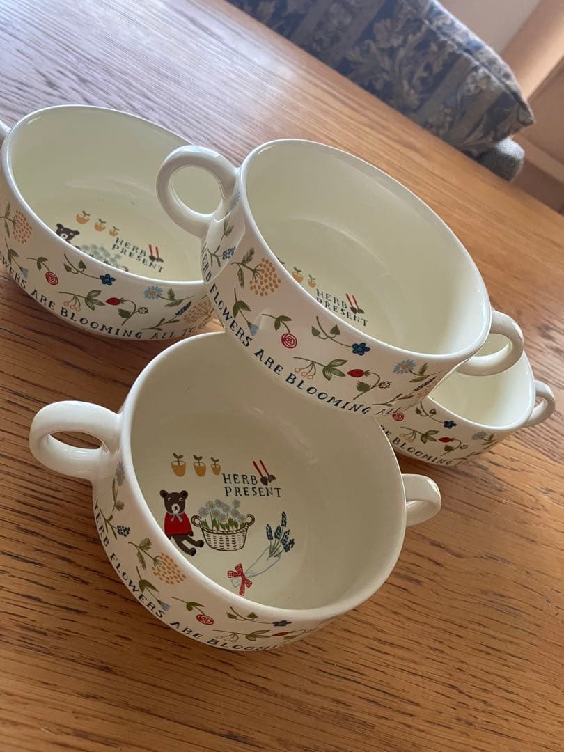 未使用❤️シンジカトウ ラブリー スープカップ 4個セット