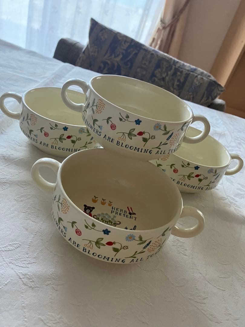 未使用❤️シンジカトウ ラブリー スープカップ 4個セット