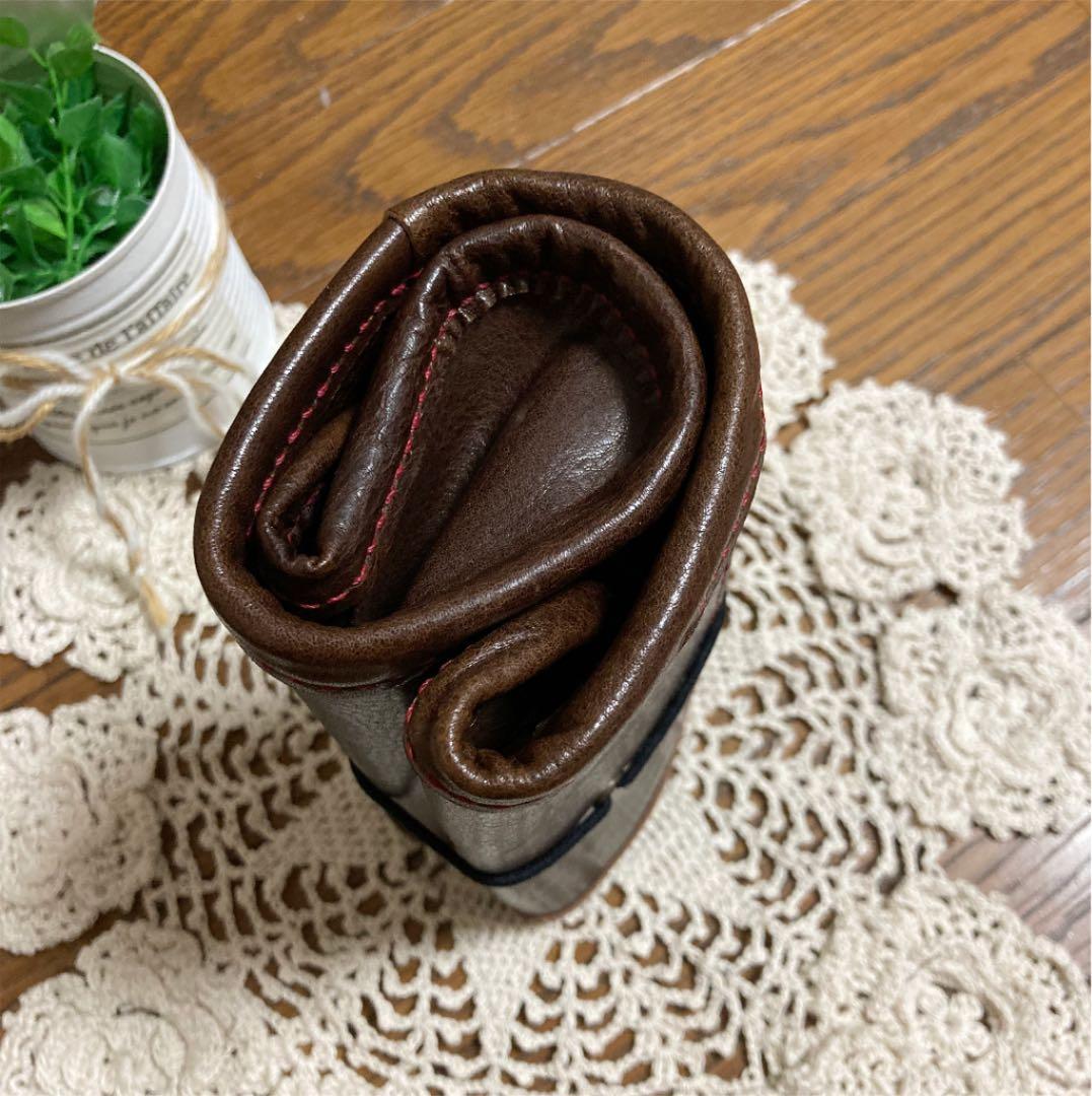 ご確認用　牛革 ダークチョコ ペンケース　オイルレザー
