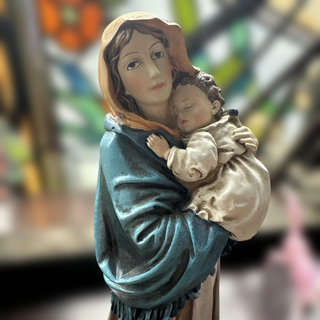 瞬間的お値下げ❣️聖母子像 樹脂製 約30cm