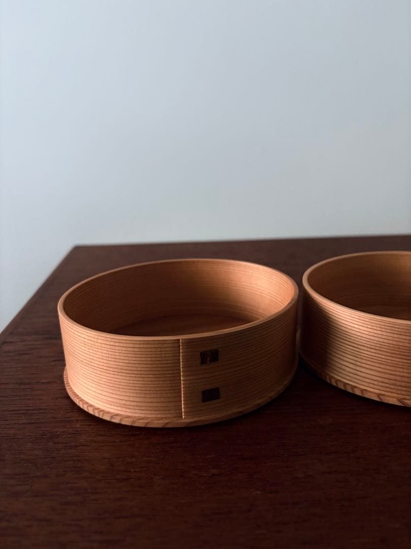 【美品】お弁当箱　曲げわっぱ　2段弁当箱