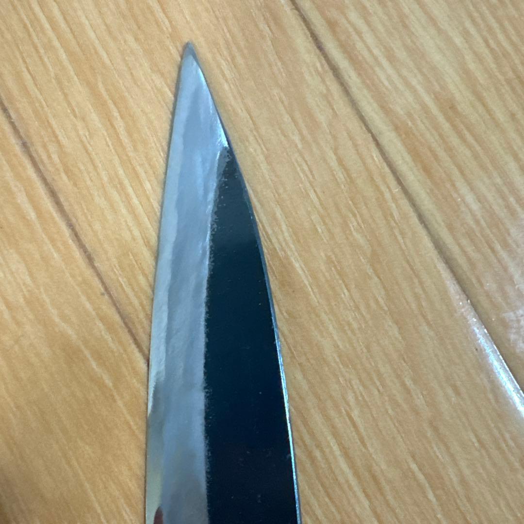 土佐刃物 包丁 黒打 柳刃包丁 両刃 24cm