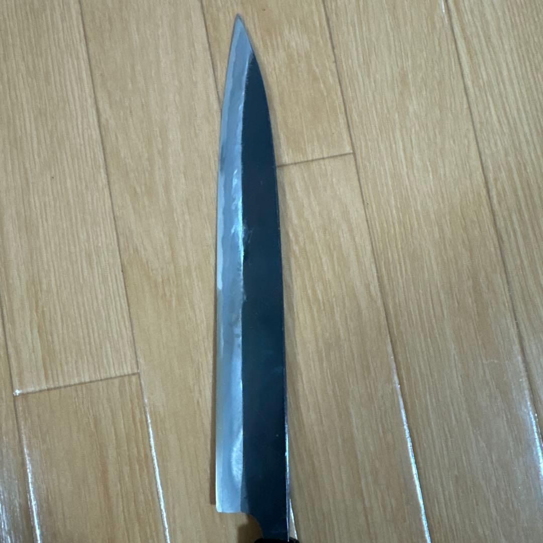 土佐刃物 包丁 黒打 柳刃包丁 両刃 24cm