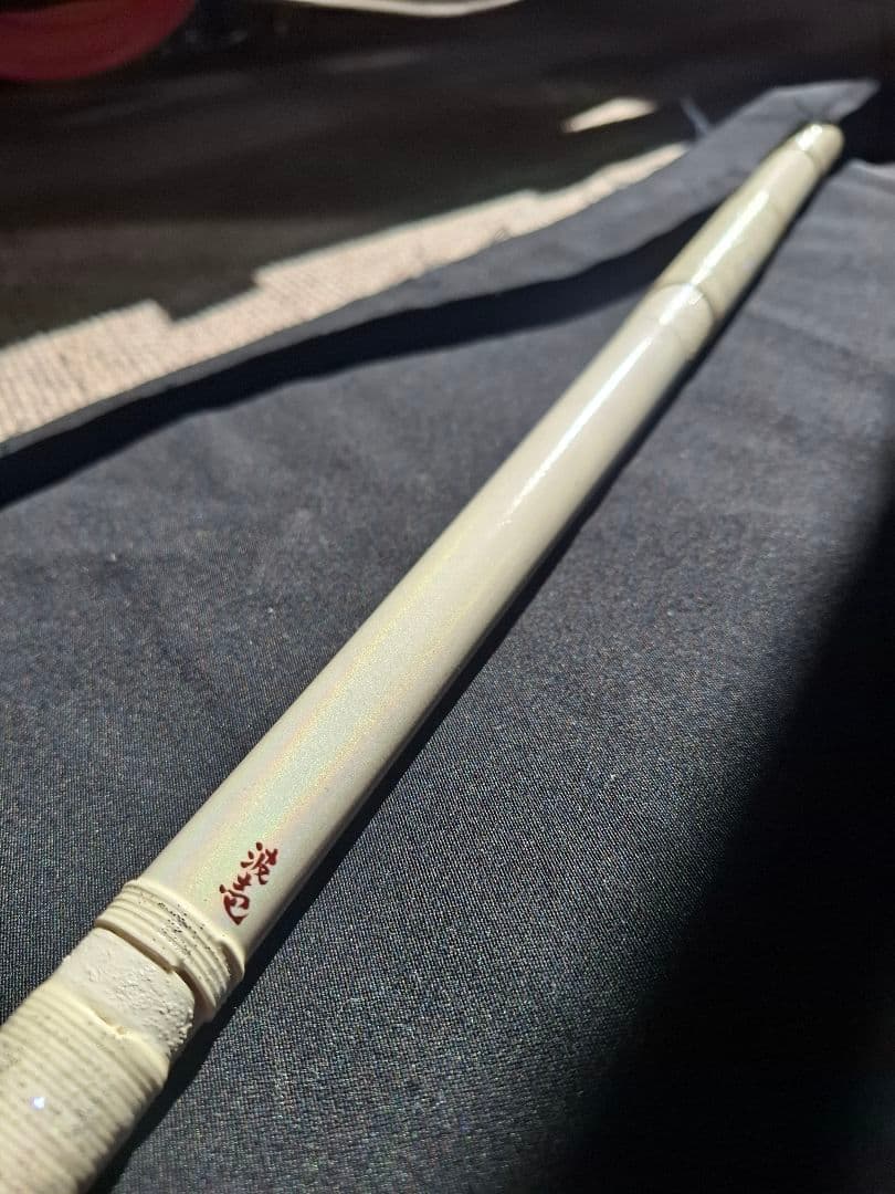 篠笛　古典調　4本調子　7穴　超鐵仕様　天地胴藤巻き　ホワイト＋レインボー