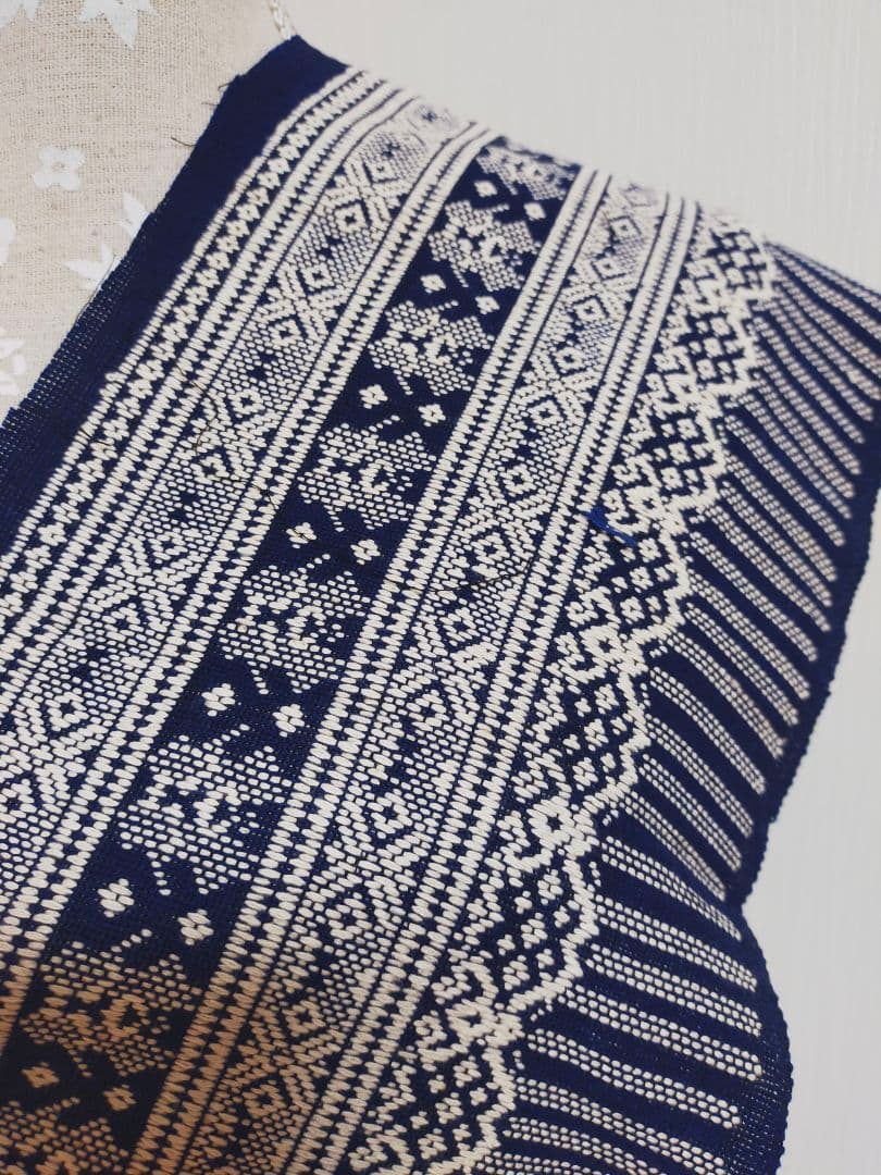 手織りコットン生地１６