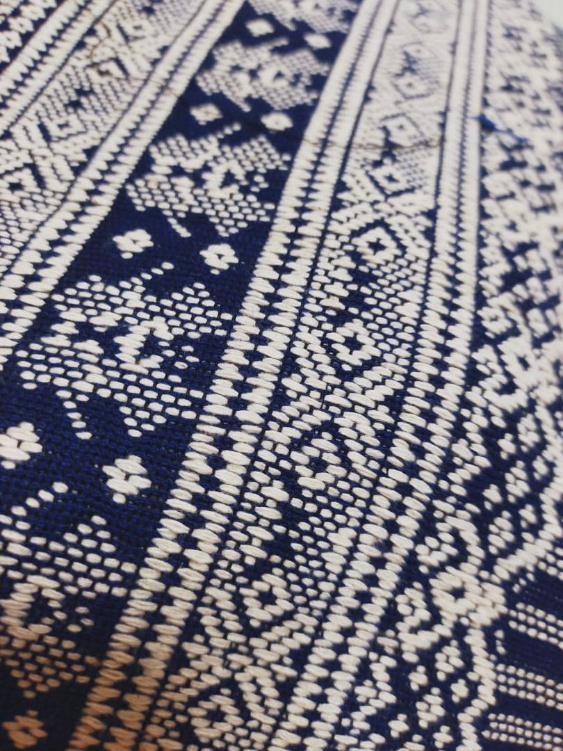 手織りコットン生地１６