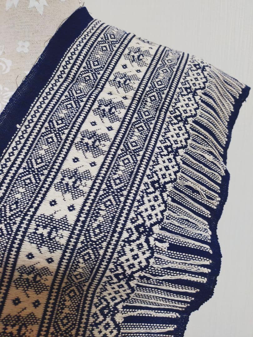 手織りコットン生地１６