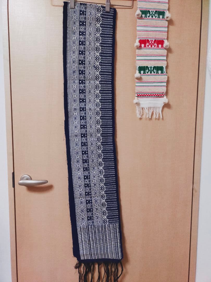 手織りコットン生地１６