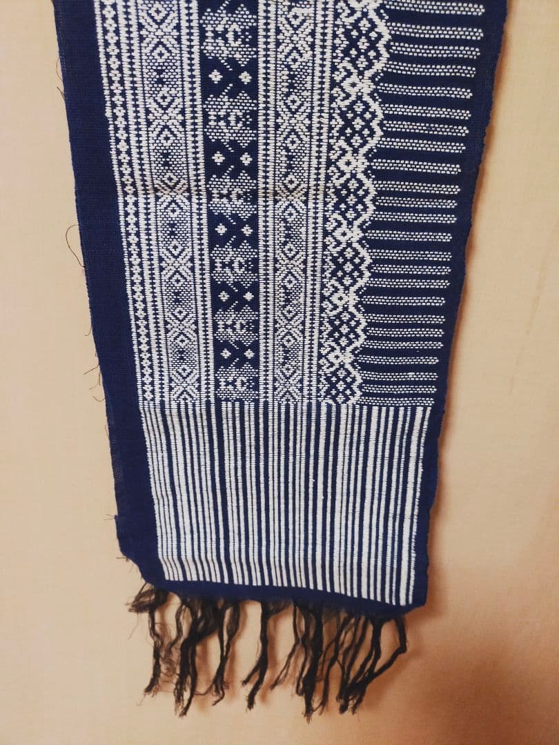 手織りコットン生地１６