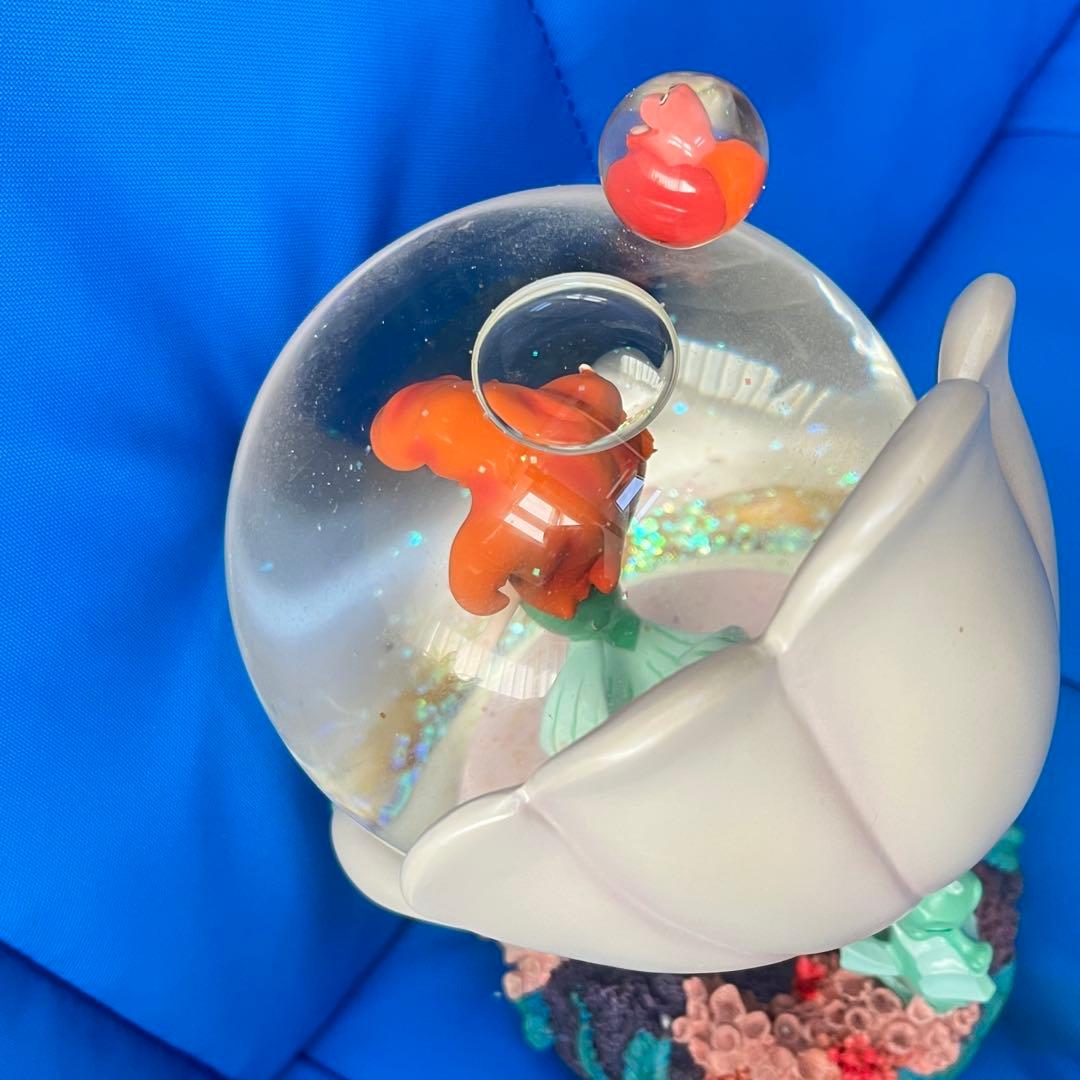 リトルマーメイド　スノーグローブ　スノードーム　オルゴール　アリエル　フィギュア