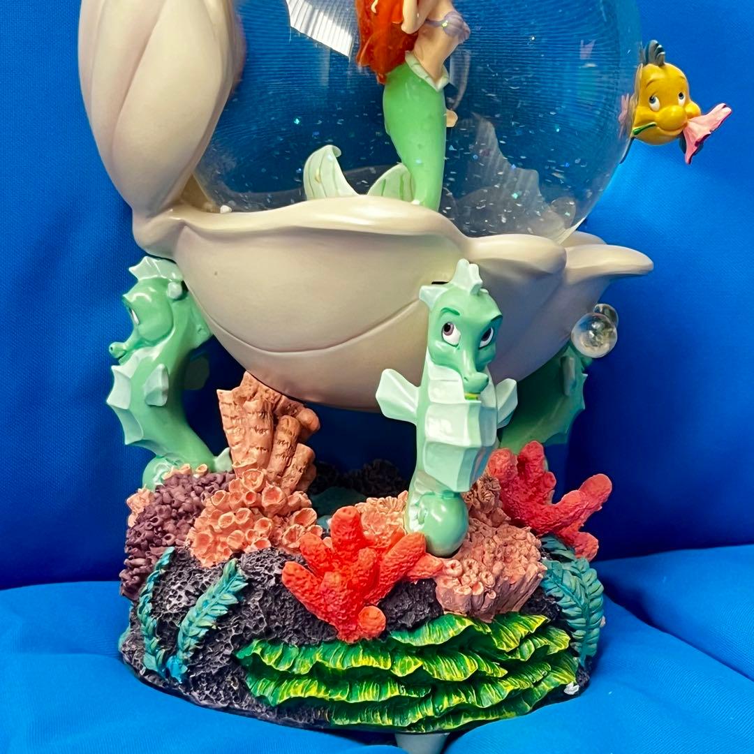 リトルマーメイド　スノーグローブ　スノードーム　オルゴール　アリエル　フィギュア