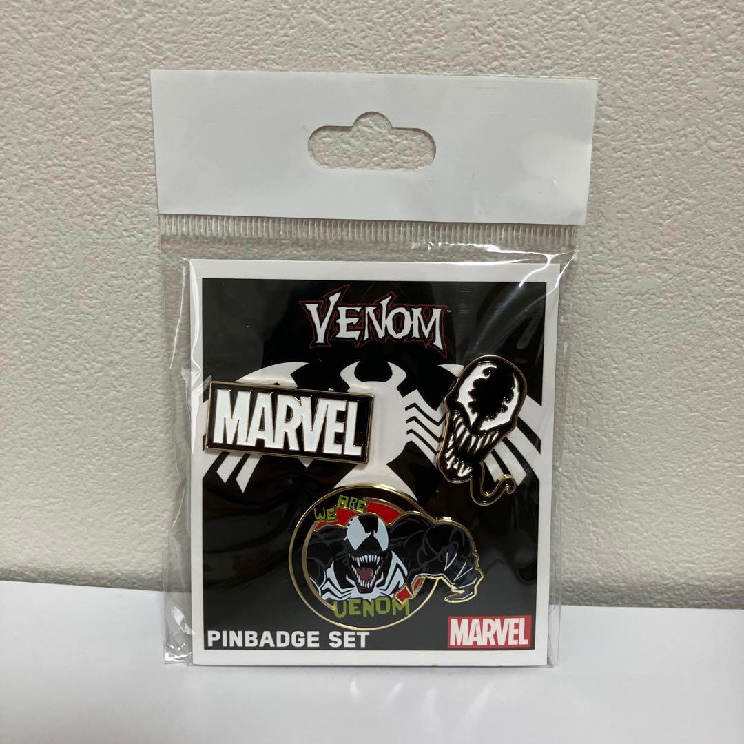 【新品未使用】ヴェノム・スパイダーマン バッジセット
