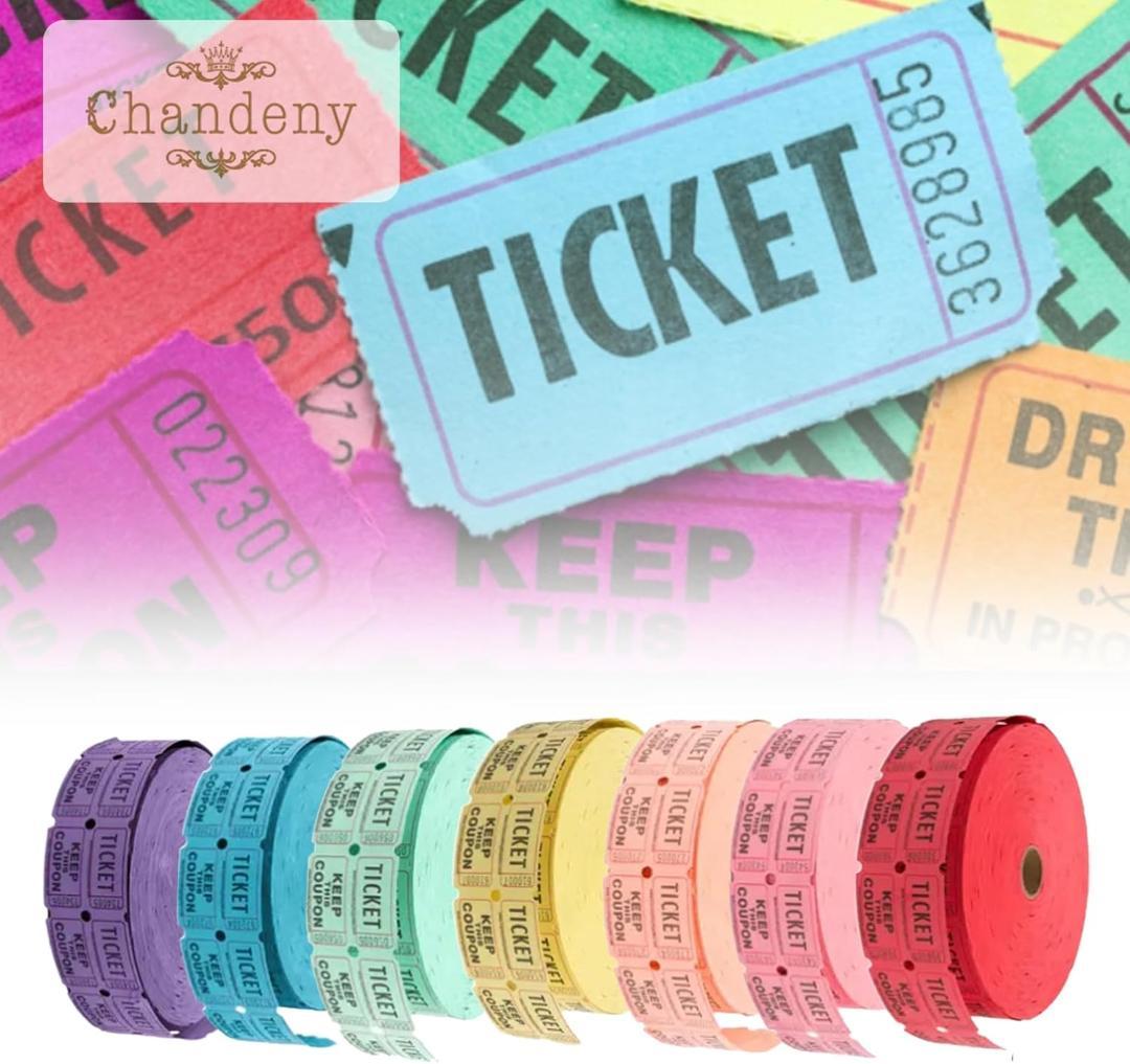 ●パーティーチケット 抽選券 ロール式連番ミシン目付き 7ロール 14,000枚