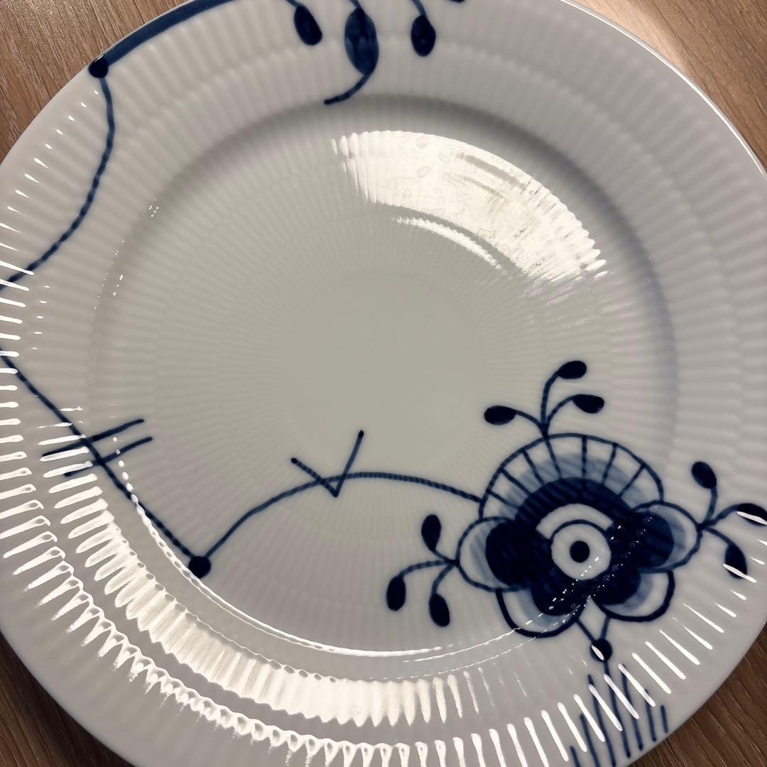 ロイヤルコペンハーゲン ブルーフルーテッド メガ プレート 22cm 2枚セット