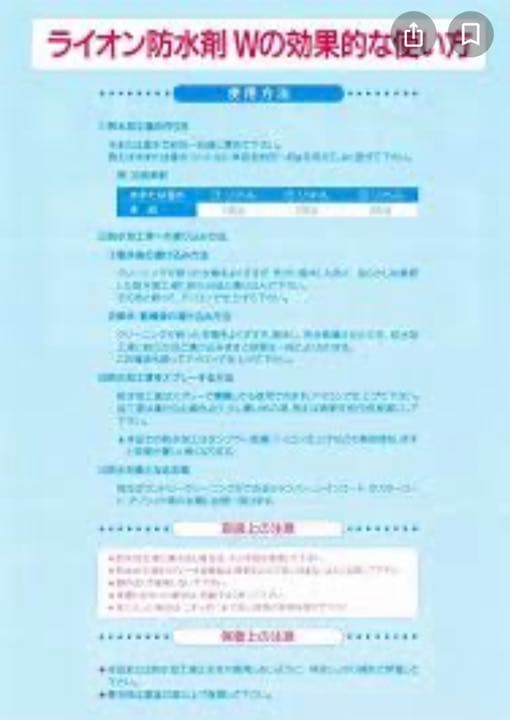 ライオン防水剤W 15㌔ およそ16L