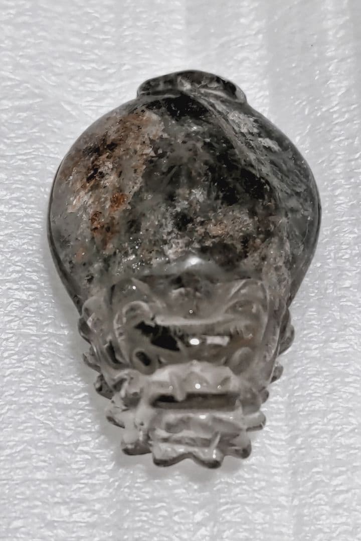 高級品ガーデンクォーツ置物　ロングイ　龍亀　風水　激安❗