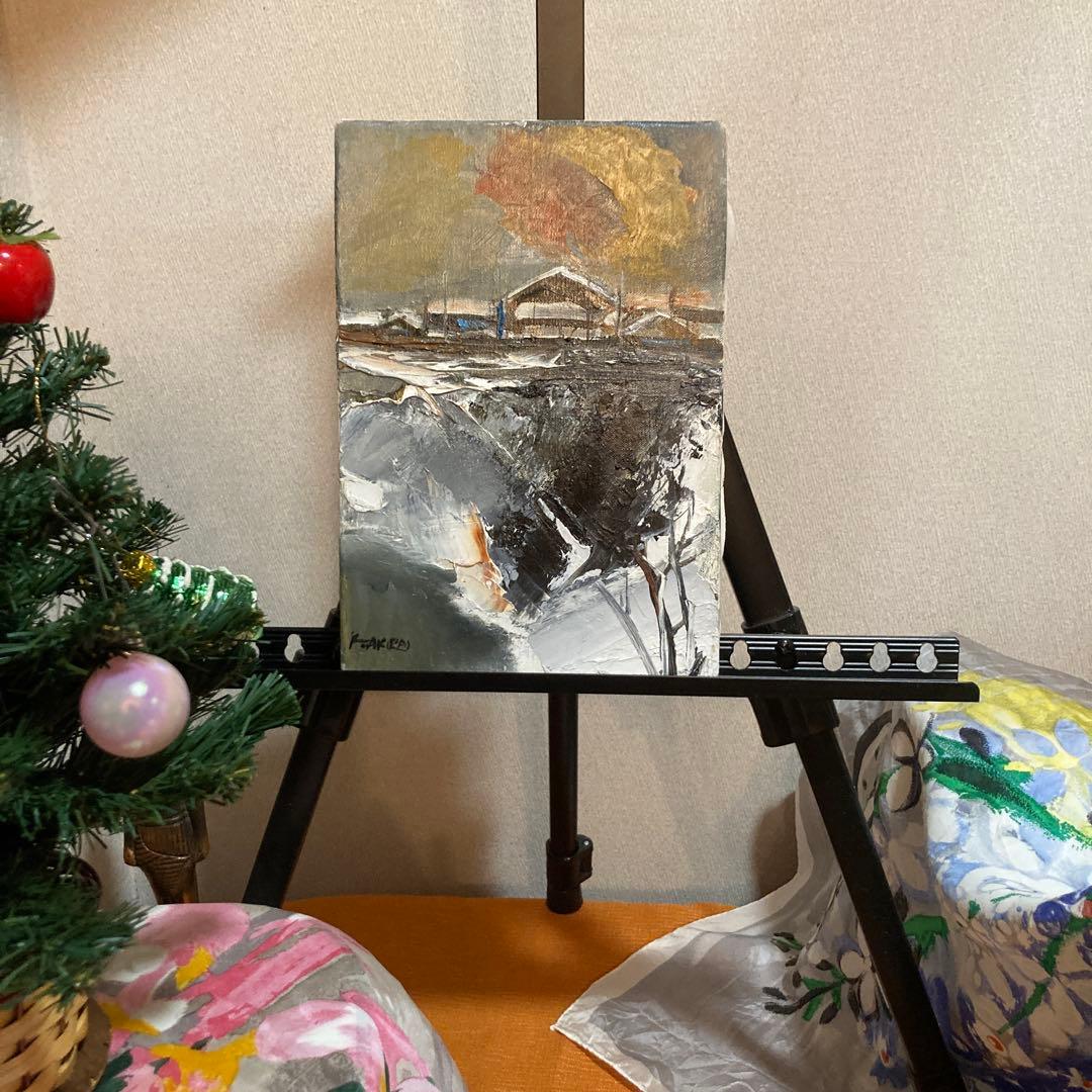 【3万円以下で楽しむ本物の絵画⑧】「崖上の家」小松明画伯　SMサイズ