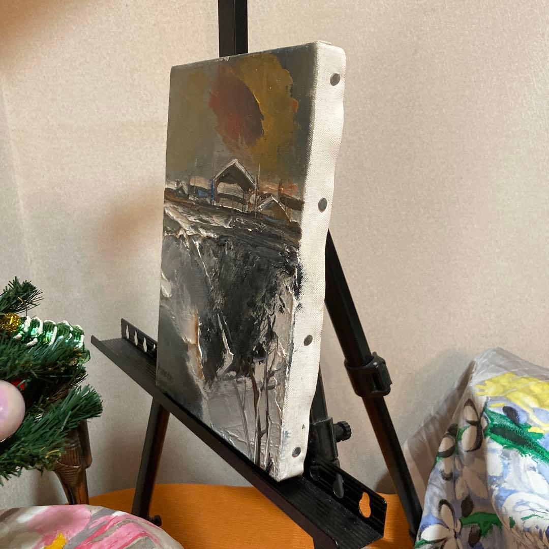 【3万円以下で楽しむ本物の絵画⑧】「崖上の家」小松明画伯　SMサイズ