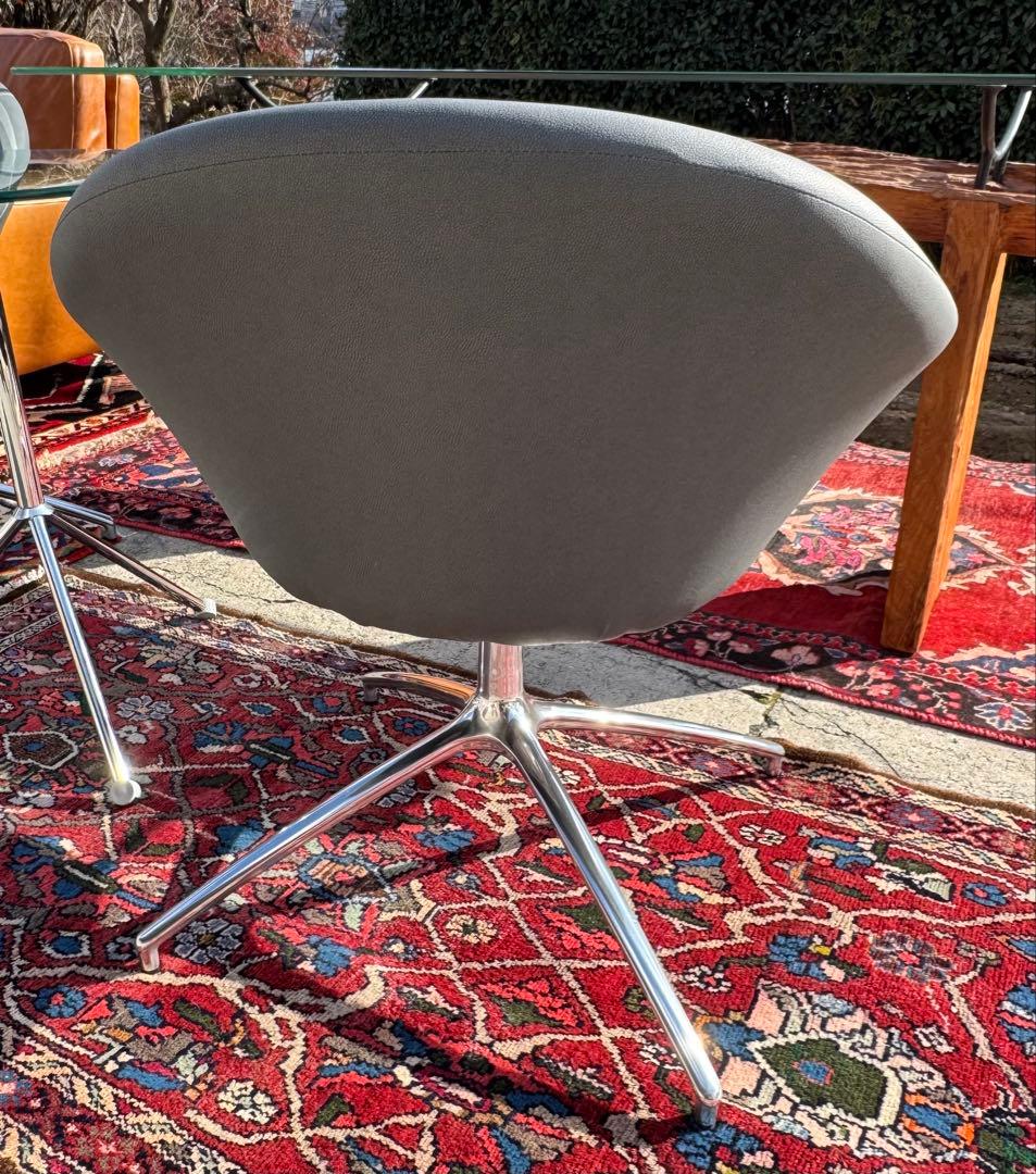 美品 モダン ラウンジチェア 相合家具 回転チェア 1脚