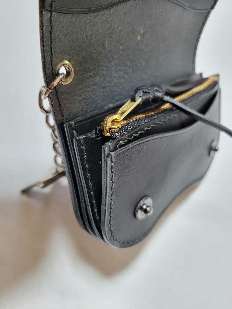 小銭入れ　ケース　財布　ハンドメイド　レザークラフト　コンパクト財布
