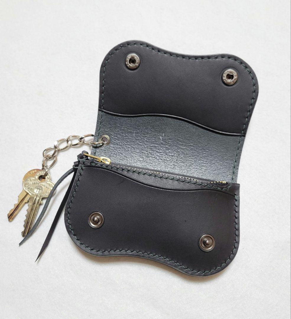 小銭入れ　ケース　財布　ハンドメイド　レザークラフト　コンパクト財布