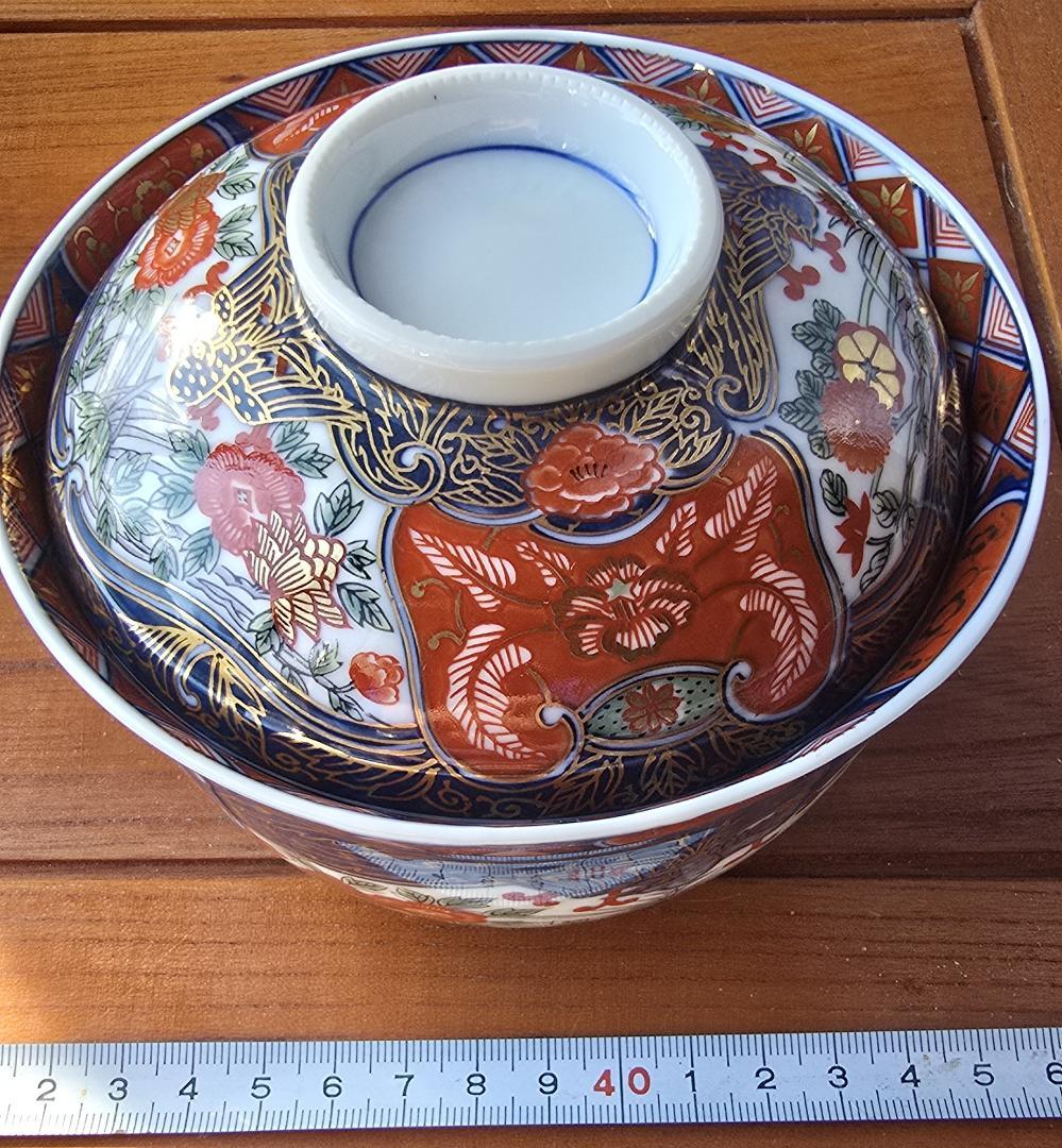 美濃焼龍峰窯　三洋陶器　金襴手花鳥円菓子碗５椀セット