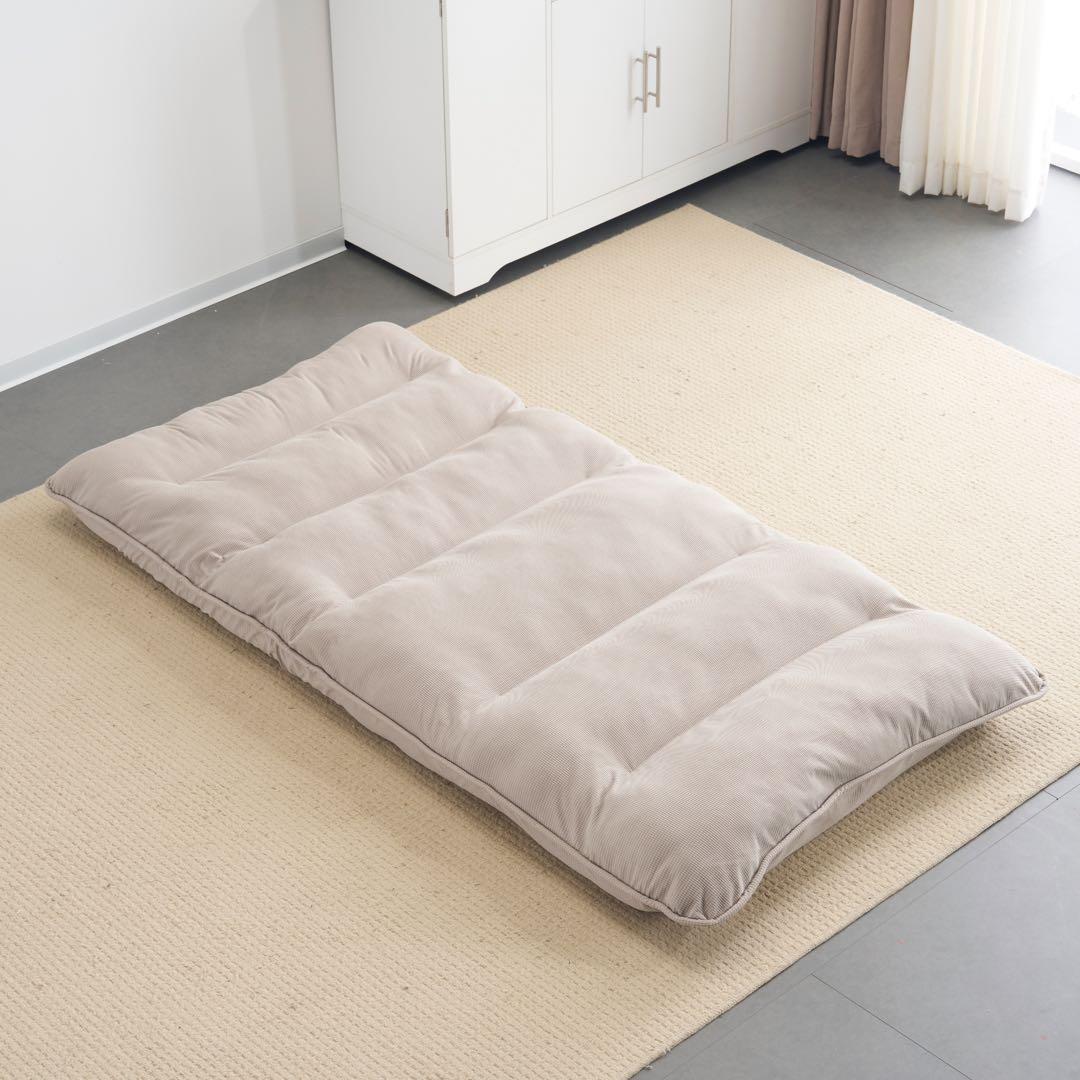 【新品】18段リクライニング折りたたみソファベッド 組立不要