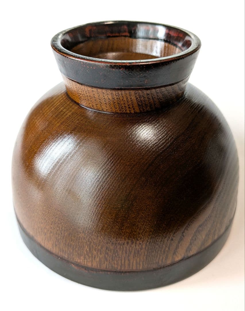 天然木漆塗り合鹿椀　2客