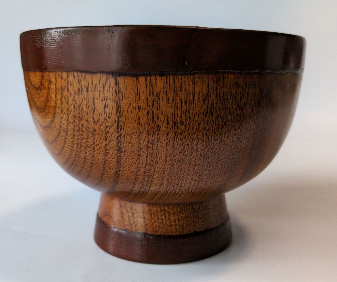 天然木漆塗り合鹿椀　2客