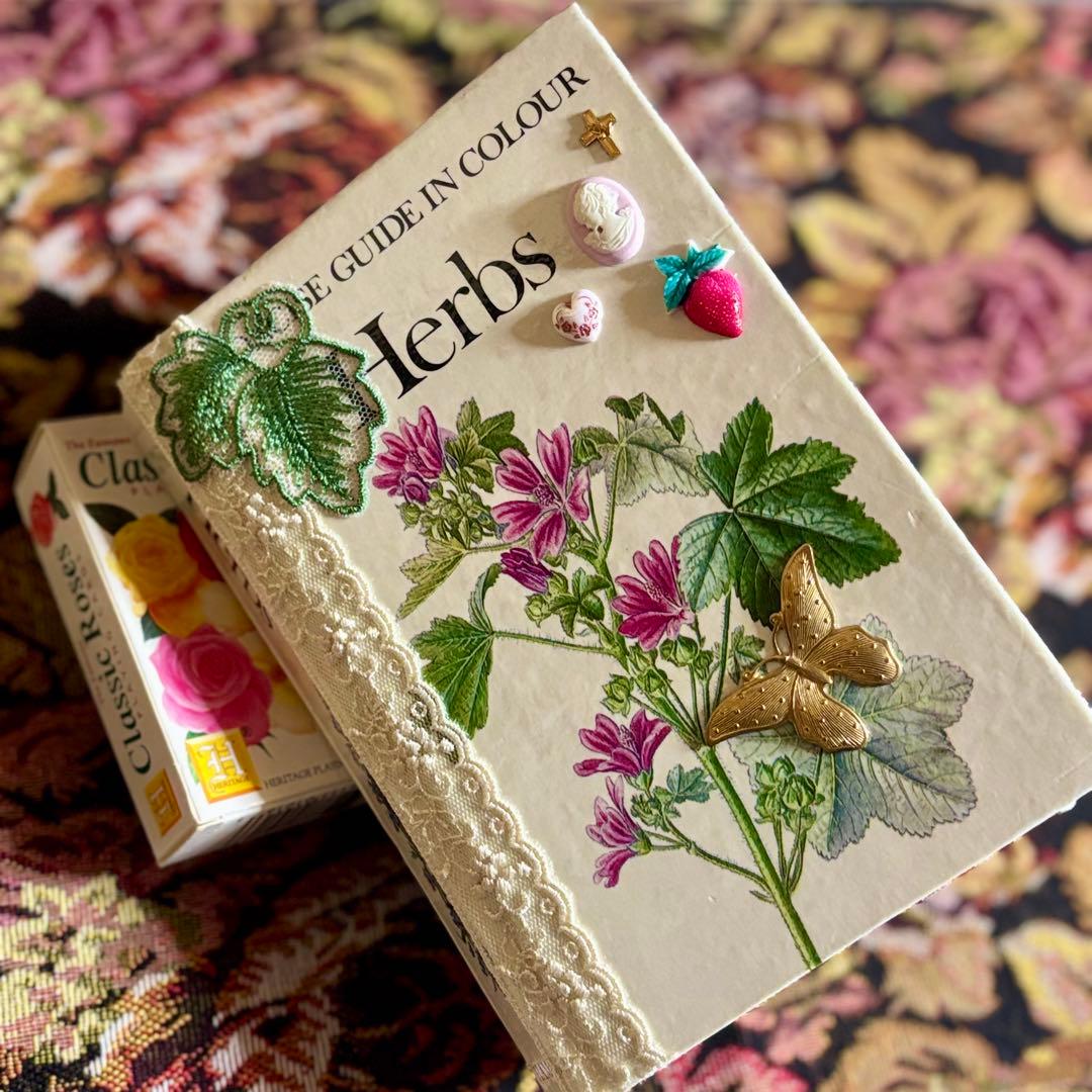 ジャンクジャーナル　おすそ分け　紙もの　コラージュ素材　ヴィンテージ　植物図鑑