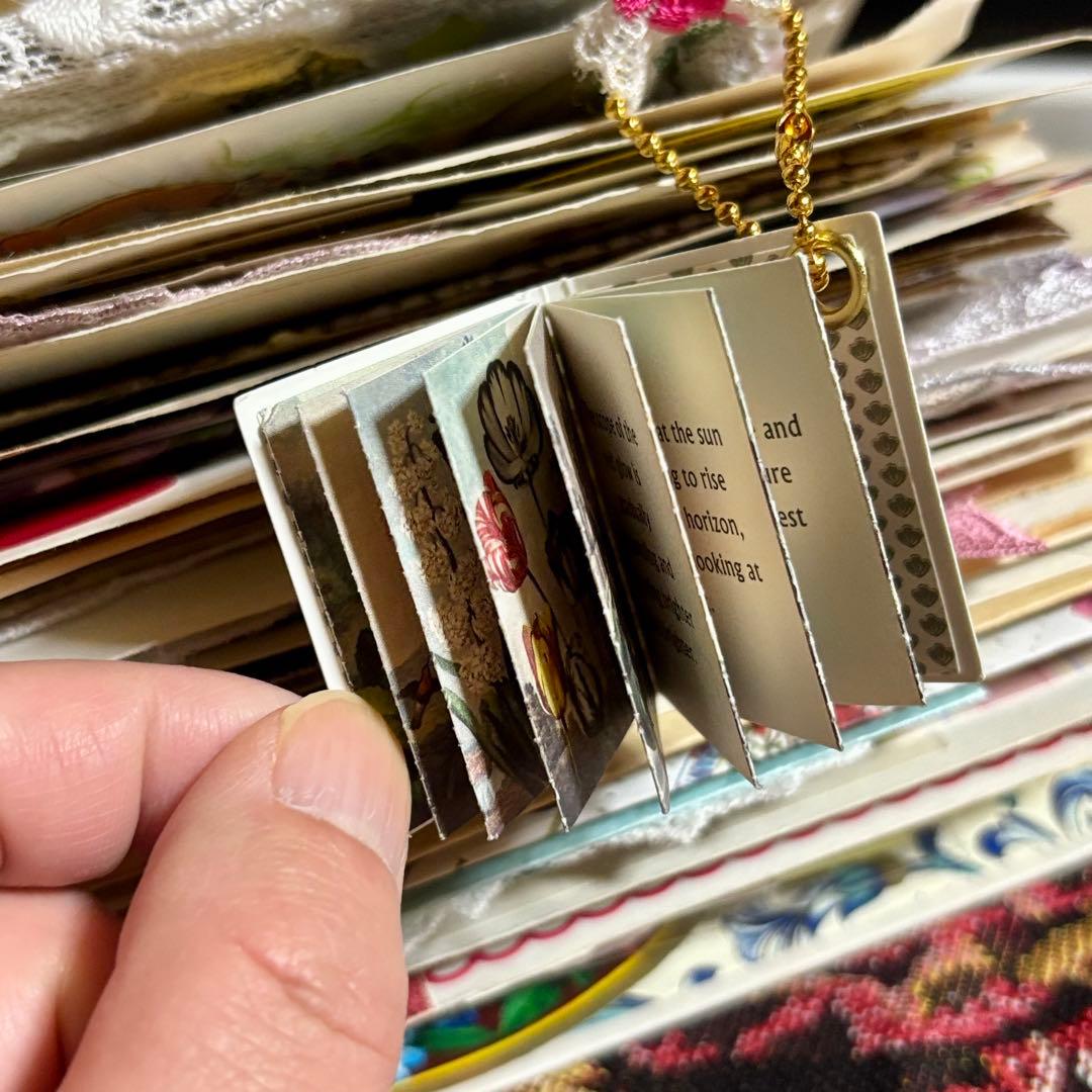 ジャンクジャーナル　おすそ分け　紙もの　コラージュ素材　ヴィンテージ　植物図鑑