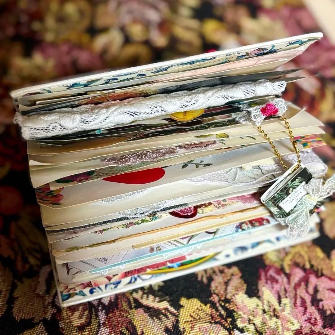 ジャンクジャーナル　おすそ分け　紙もの　コラージュ素材　ヴィンテージ　植物図鑑