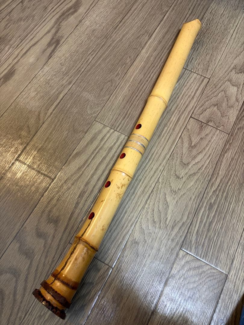 尺八　一城　一城銘ニ印　金唄口