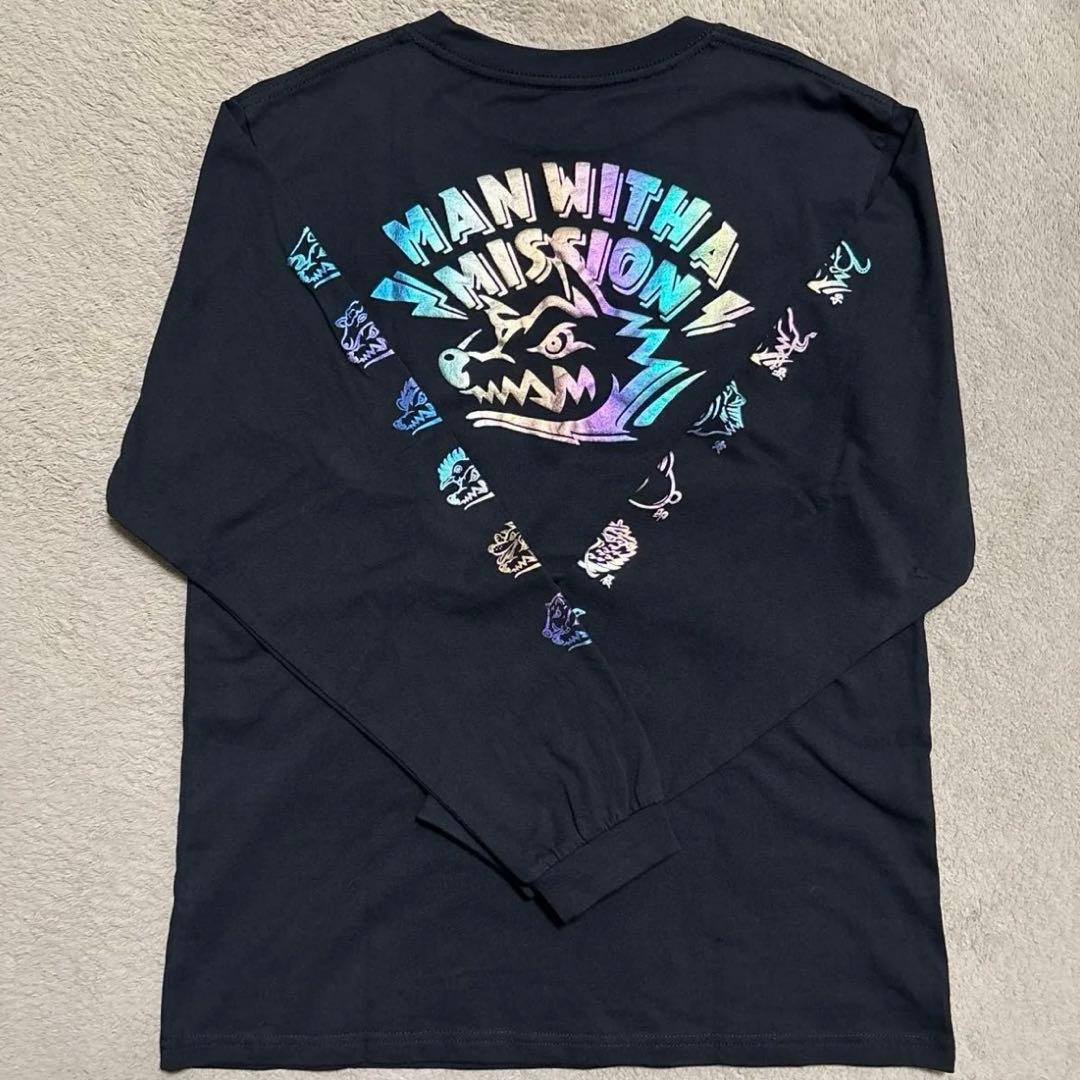★マンウィズ　MAN WITH A MISSION ロンT 黒　Ｌ
