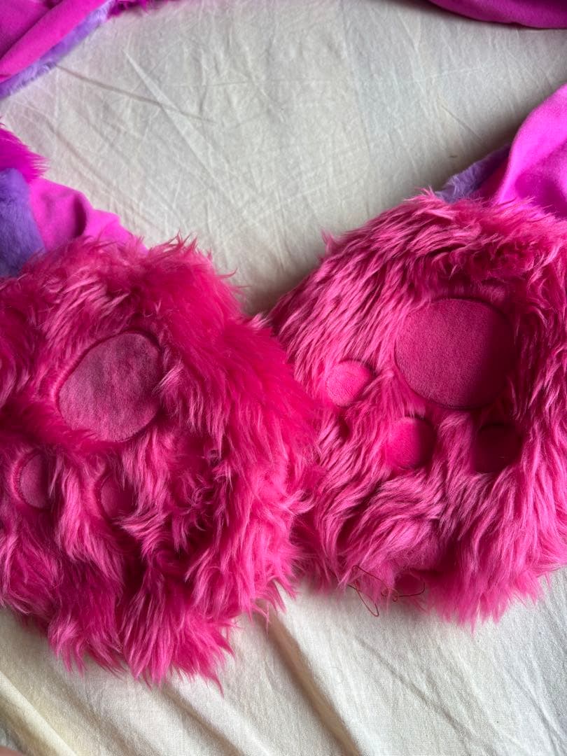 チャシャ猫　チェシャ猫　ファンキャップ　ディズニー　帽子　手袋　マフラー