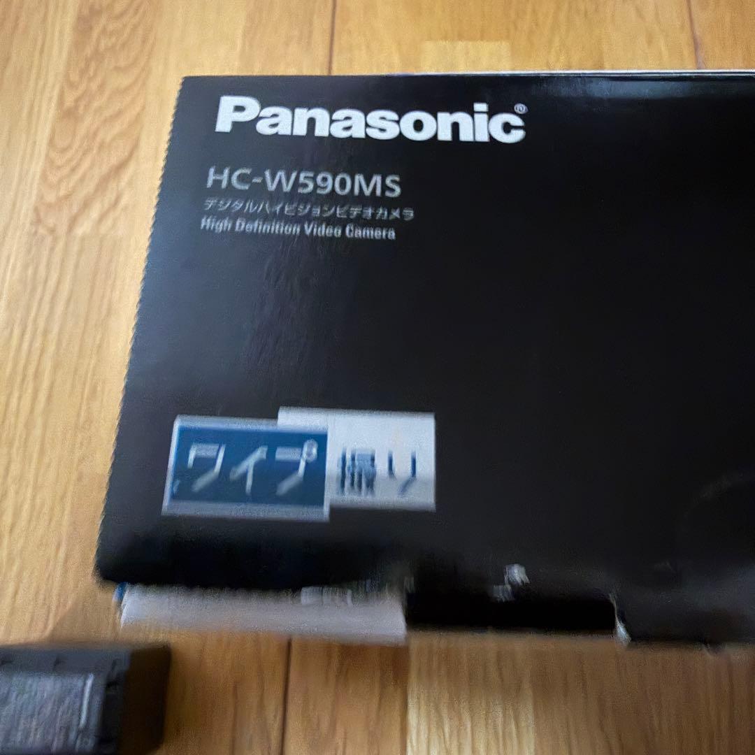 【希少品】パナソニック HC-W590MS ビデオカメラ 大容量バッテリー付き