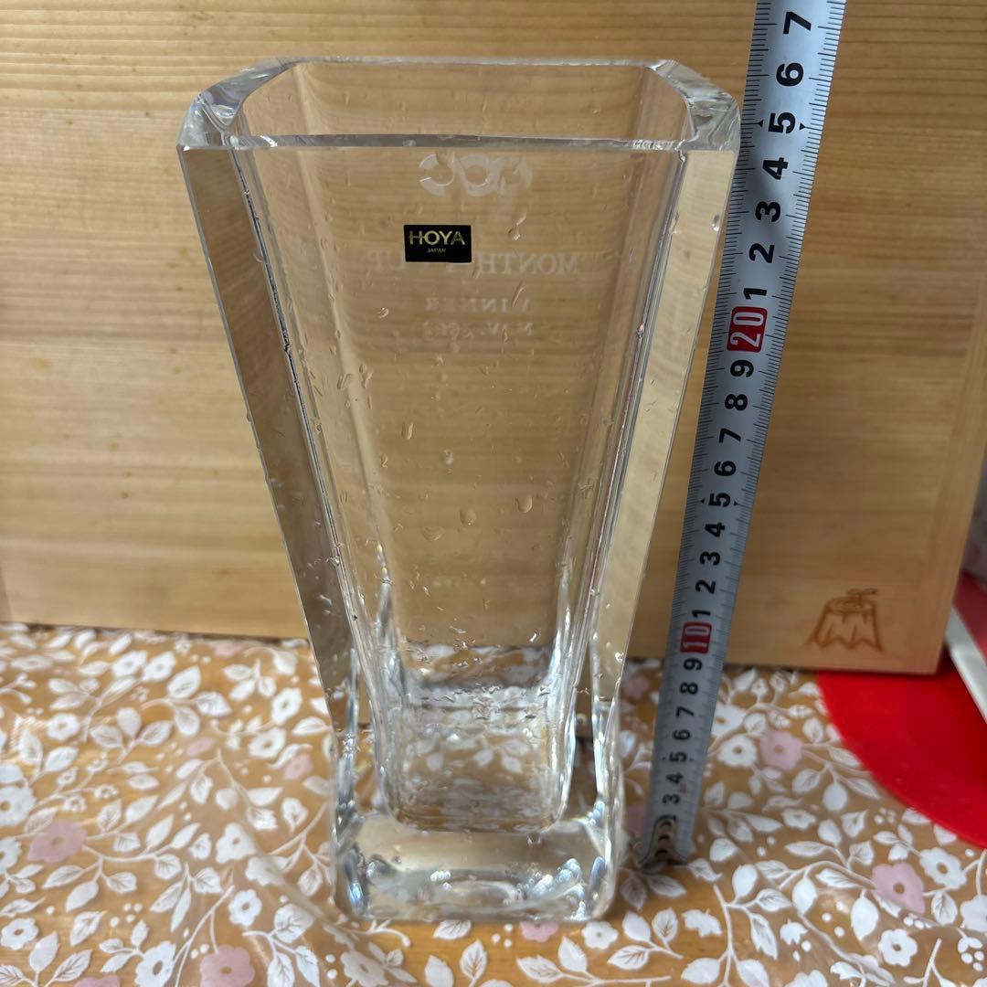 HOYA ガラス製 2002年受賞 HOYA エッチング装飾2個セット 2点