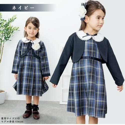[RIO] フォーマルワンピース 4点セット 110cm-130cm 全5色 m