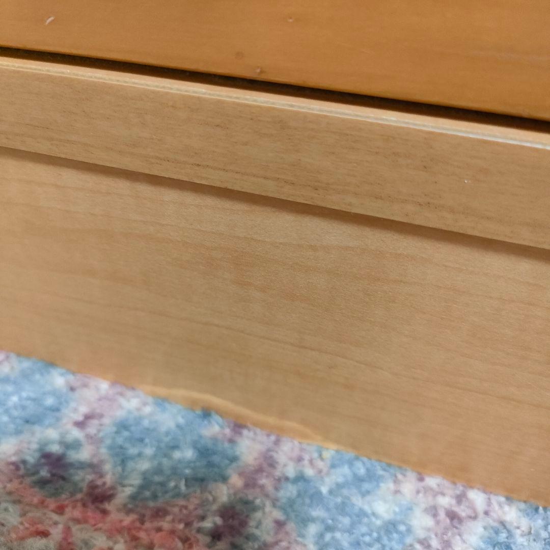 ベルメゾン 日本製 天然木調スリムチェスト 5段タイプ