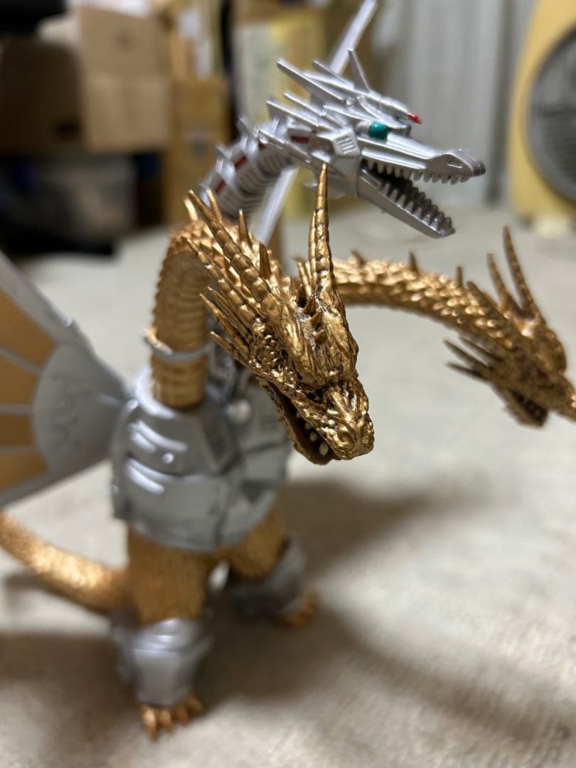 ⚠️注【両翼細突起本補修有/処分価格‼️】東宝怪獣コレクション「メカキングギドラ」