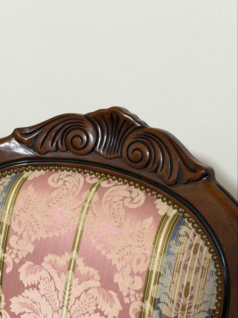 クラシックイタリア製 ロココ猫脚 1人ソファアームチェア