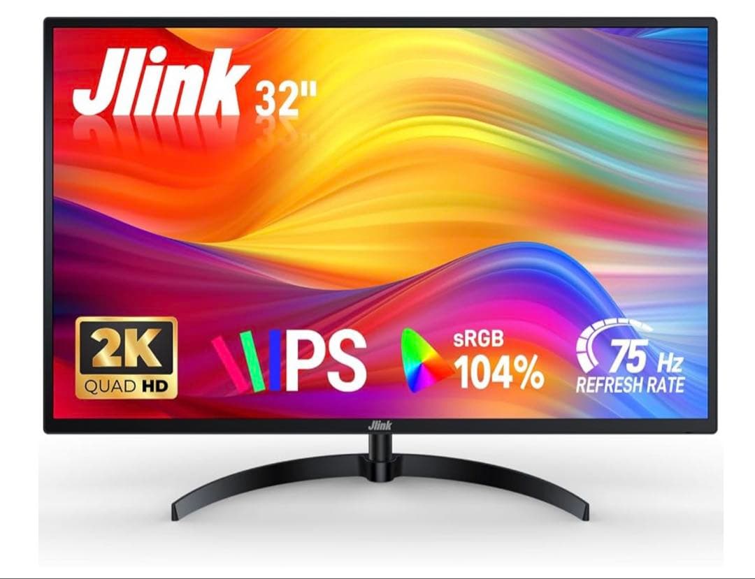 Jlink 32インチ 2K Quad HD モニター 本体