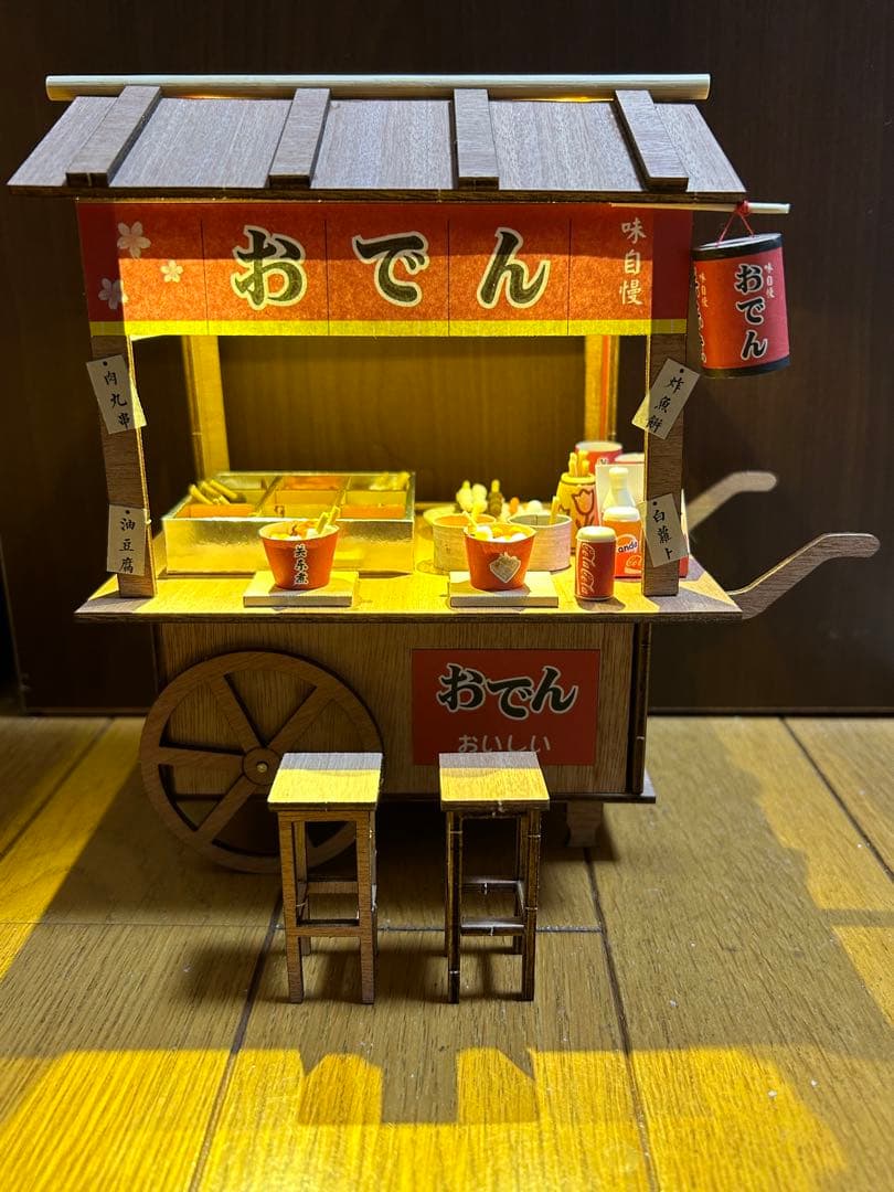 ドールハウス 屋台おでん 完成品