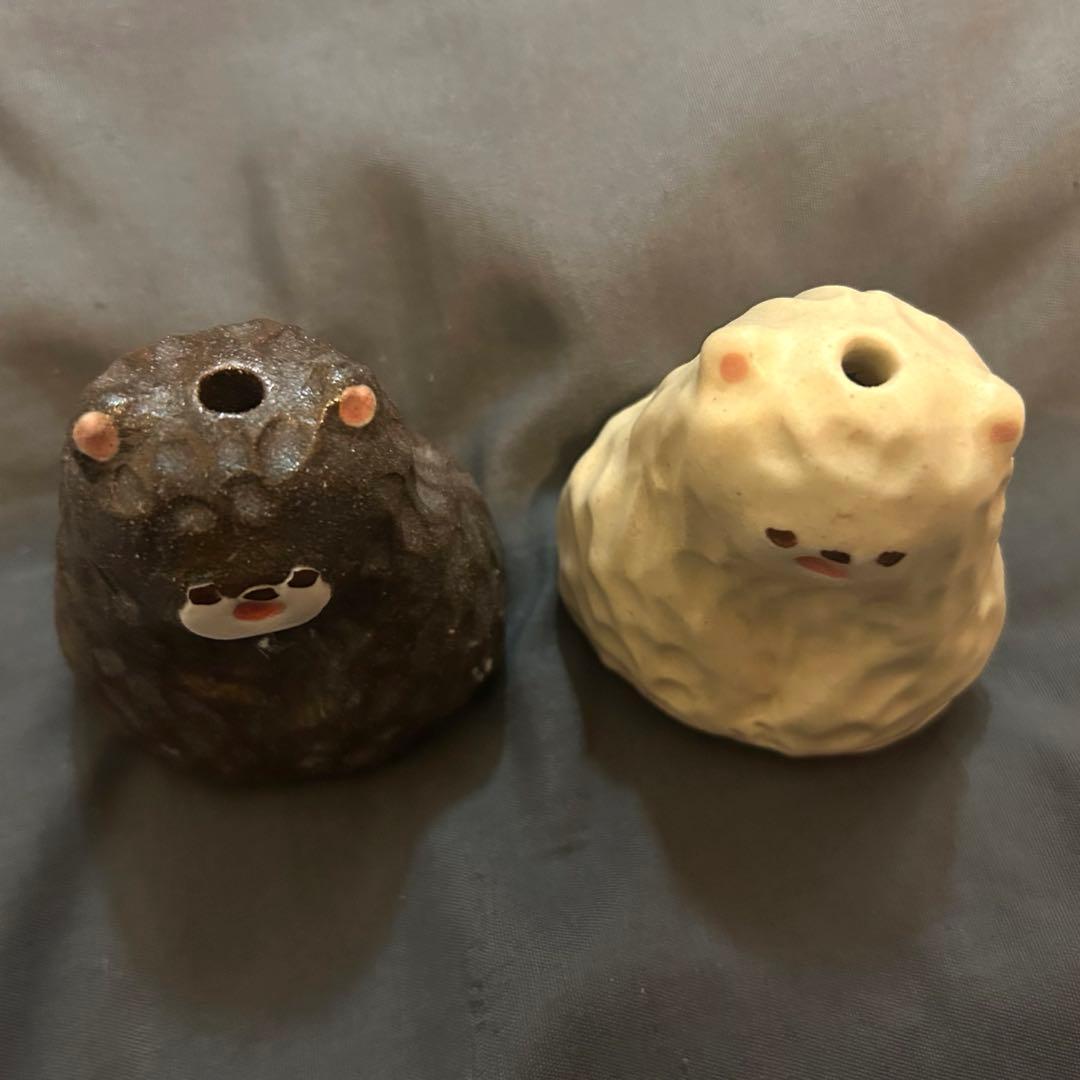 加藤美紀子　クマドライフラワースタンド　２つセット