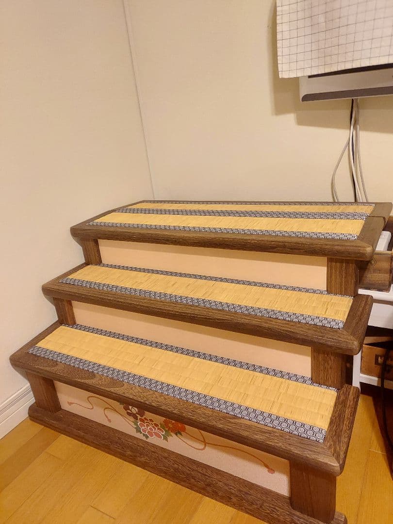 雛人形 飾り台 台のみ 木製 3段 畳