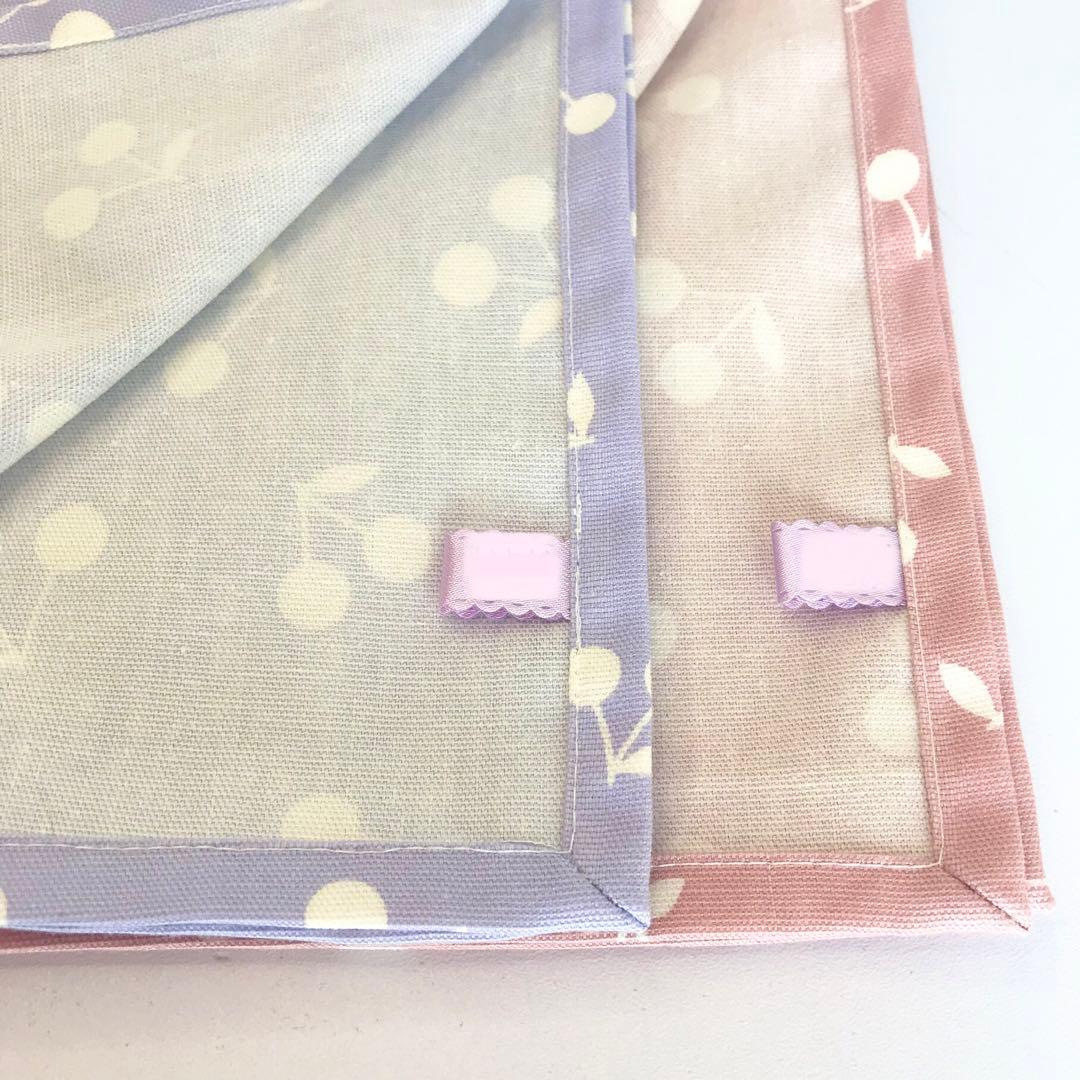 ＩＴＯＧＡ様　確認用　ランチョンマット　さくらんぼ　ピンク　パープル　45×64