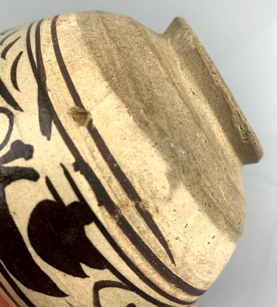 磁州窯小壺　中国美術　民家蔵出し　骨董品　時代物　元　合箱